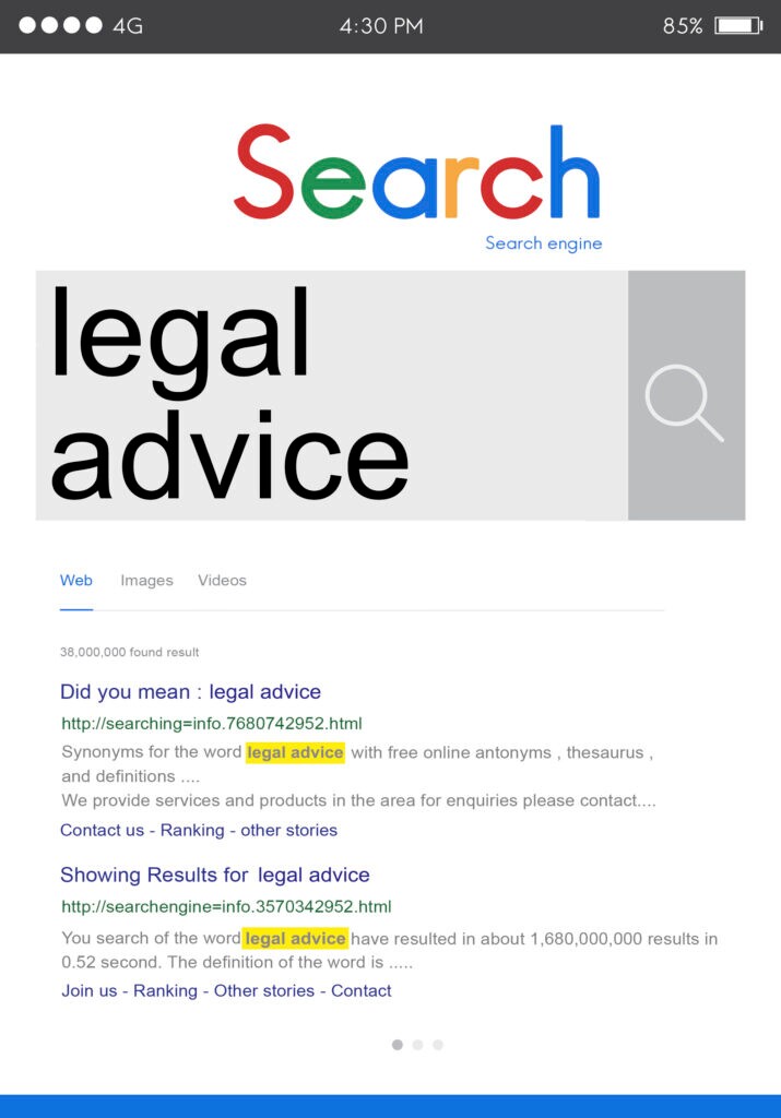 SEO concept illustration with search and connection icons, representing a Google Business Profile agency in Chandigarh